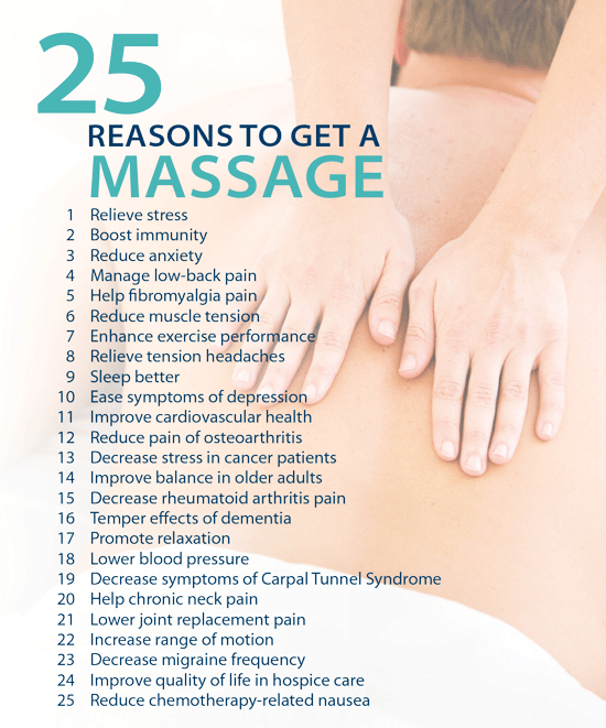 10 Health Benefits of a Massage
